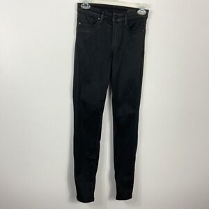 AllSaints Miller Black Coated‎ Skinny Jeans Womens Size 26
